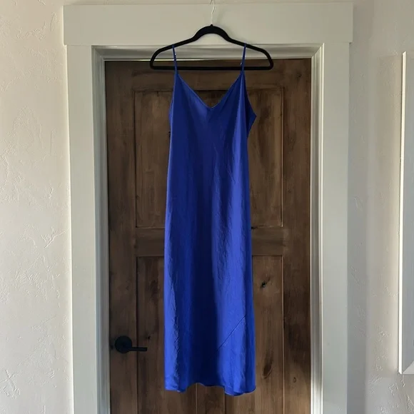 Aritzia Wilfred Blue Slip Dress 💚 - Picture 3 of 10